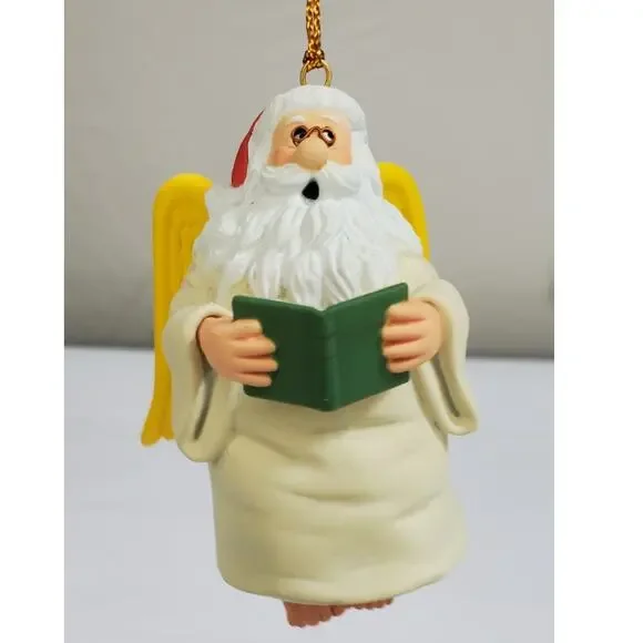 Vintage Enesco Treasury Of Christmas Ornaments "Santa Wings It", 1991 - Picture 2 of 7